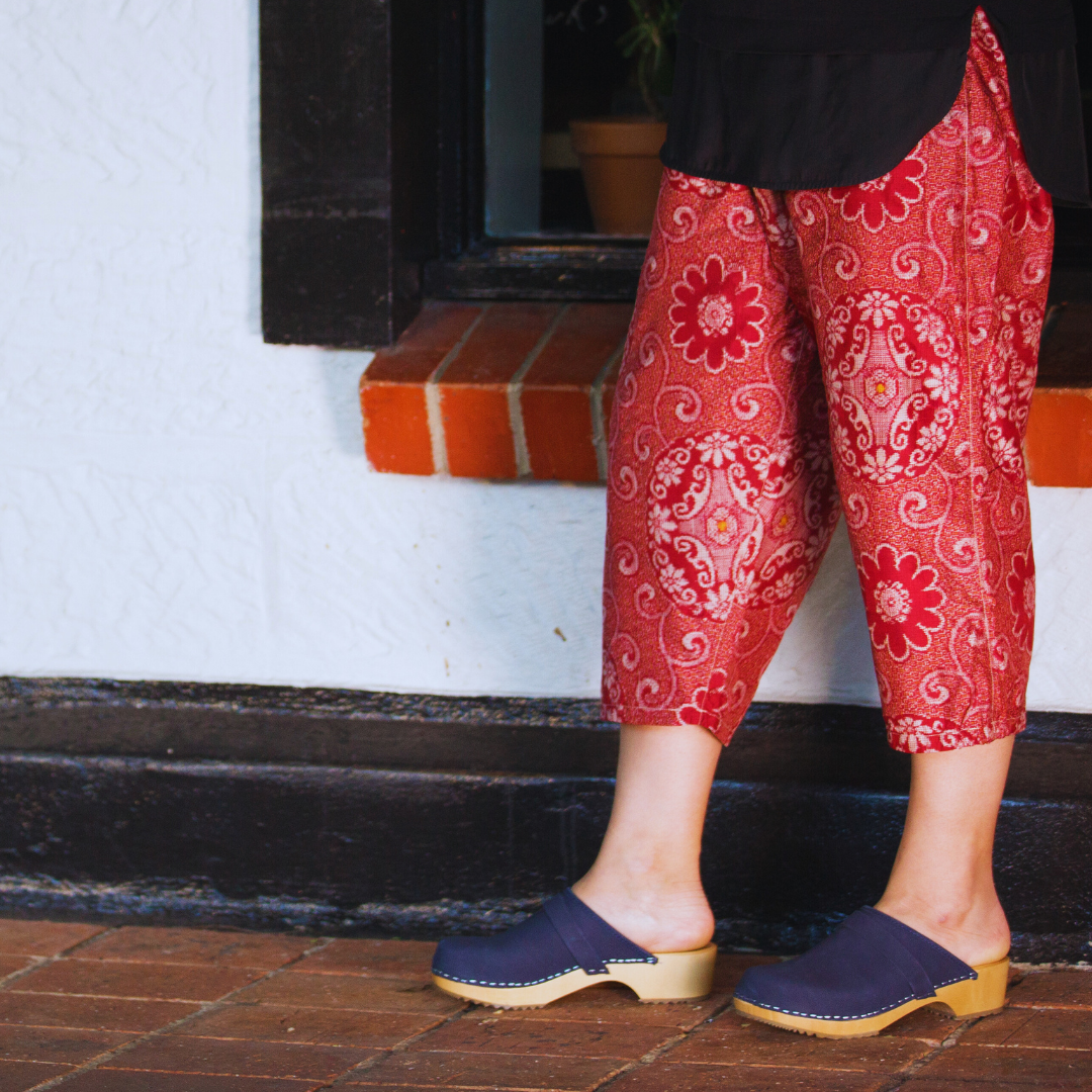 Greta Clogs | Swedish Design | Navy Blue