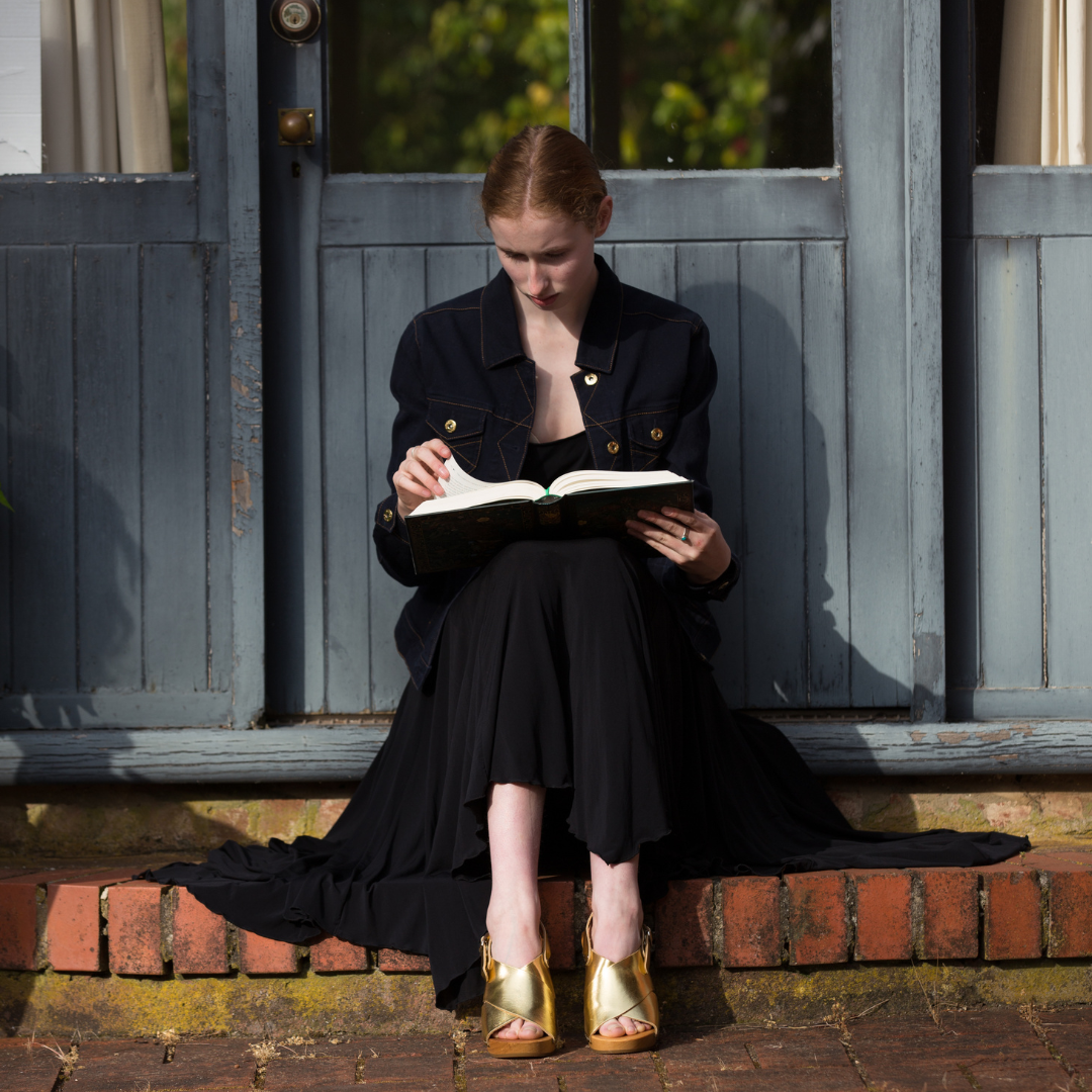 Astrid Gold Heel Clogs | Handmade Leather Heels