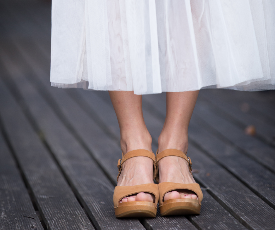 Pia Open-Toe Heel Clogs | Tan Nubuck Leather Clogs (LAST EU37-38-39)