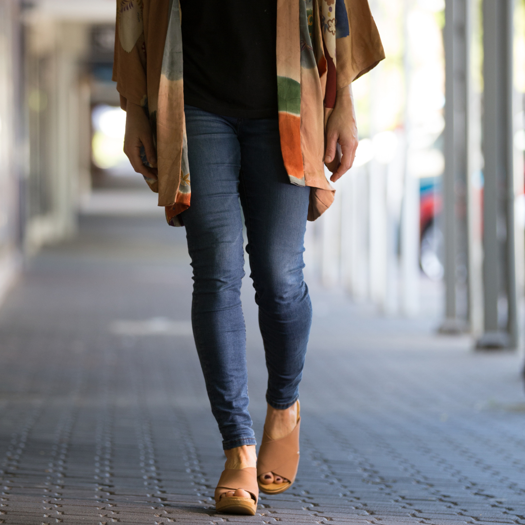 Rikke High Heel Clogs | Terracotta Nubuck Women's Clogs (LAST EU37-38)
