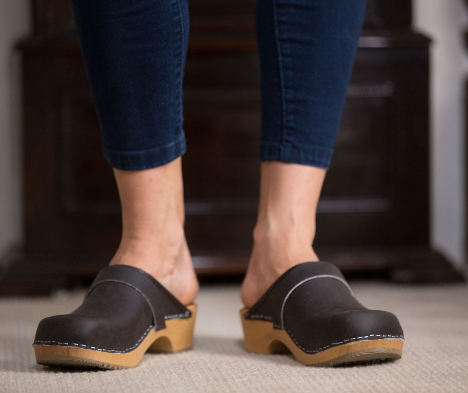 Greta Clogs | Swedish Clog Design | Matte Brown