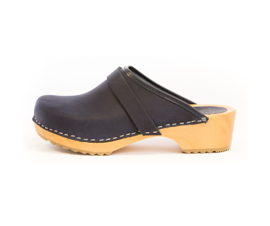 Greta Clogs | Swedish Design | Matte Blue