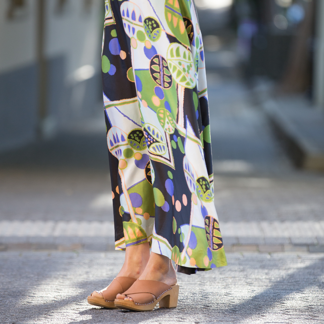Rikke High Heel Clogs | Terracotta Nubuck Women's Clogs