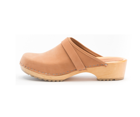 Greta Swedish Leather Clogs | Terracotta Handmade Clogs (LAST EU37)