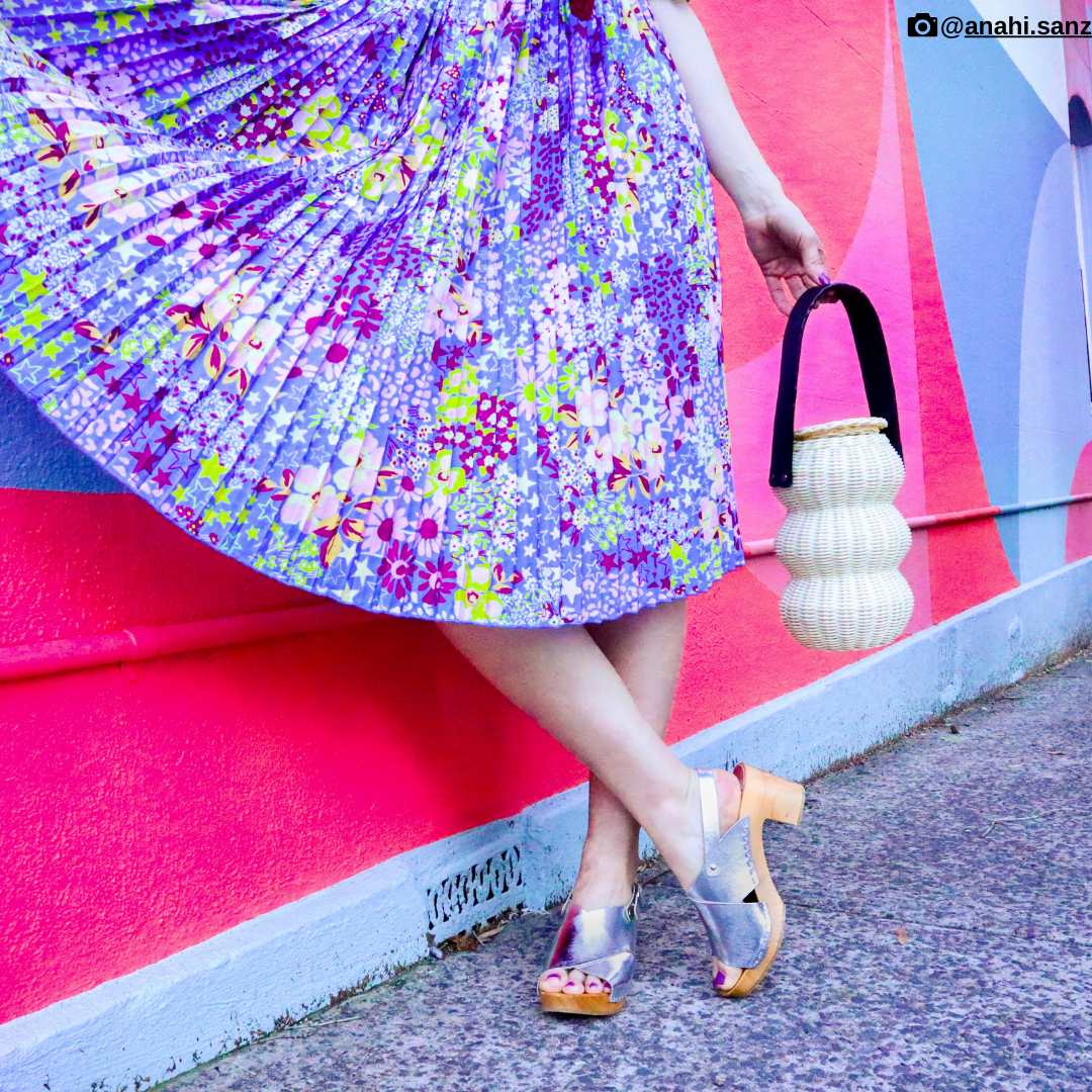Astrid Silver Heel Clogs | Handmade Leather Heels