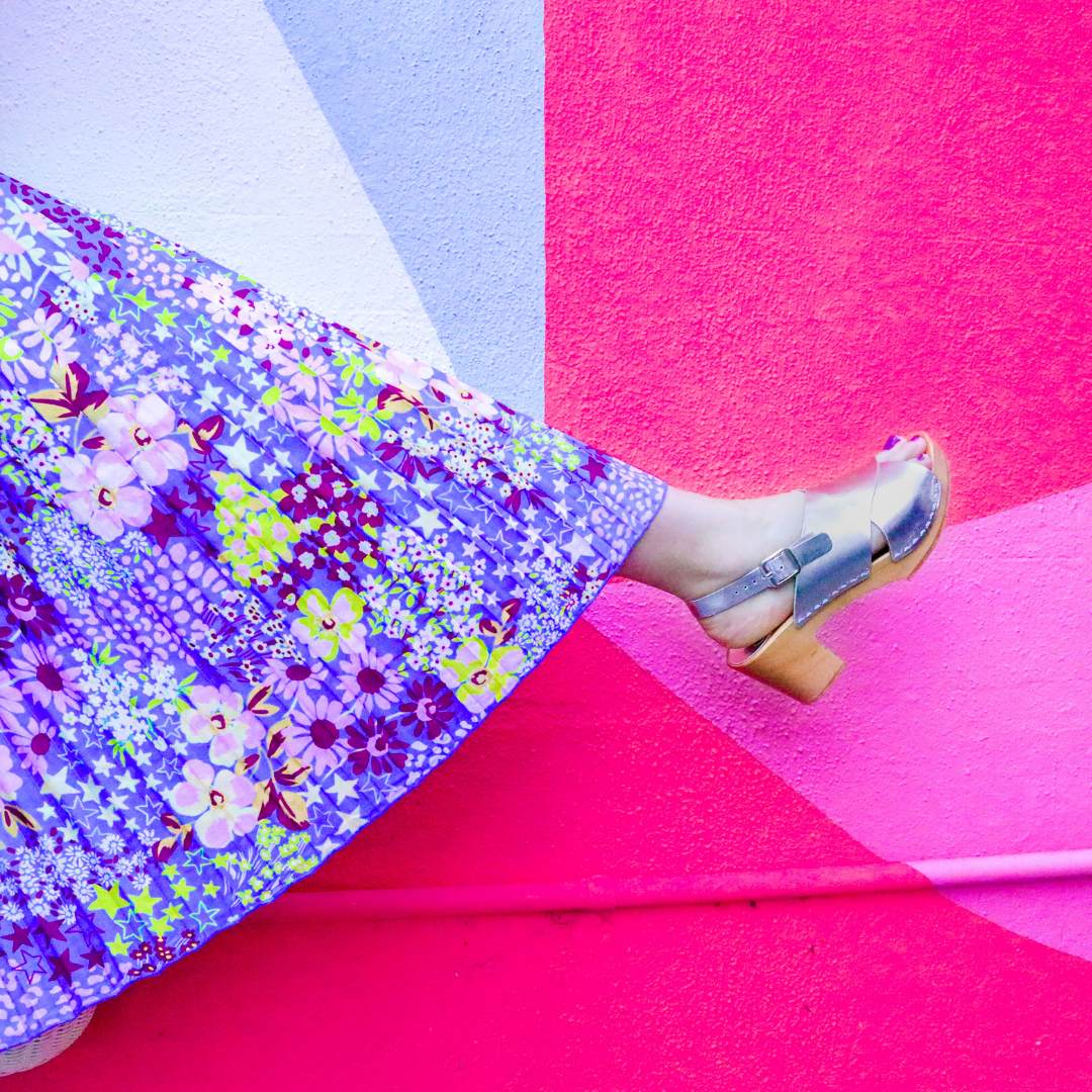 Astrid Silver Heel Clogs | Handmade Leather Heels