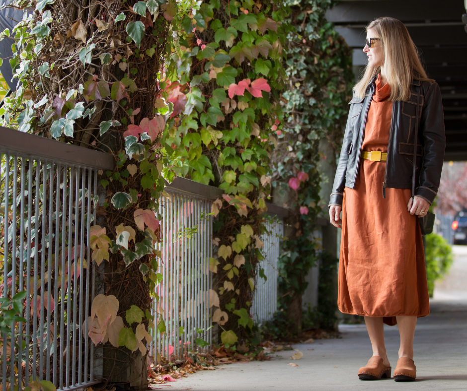Gitte Crazy Horse Leather Clogs | Terracotta Handmade Clog Mules(SECONDS)