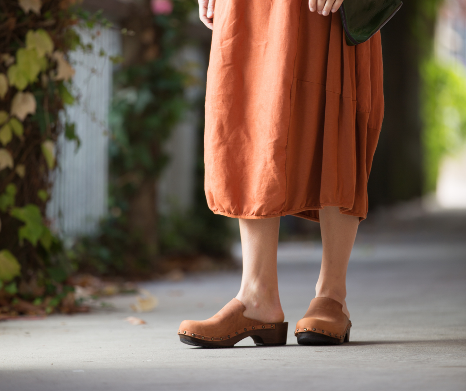 Gitte Crazy Horse Leather Clogs | Terracotta Handmade Clog Mules(SECONDS)