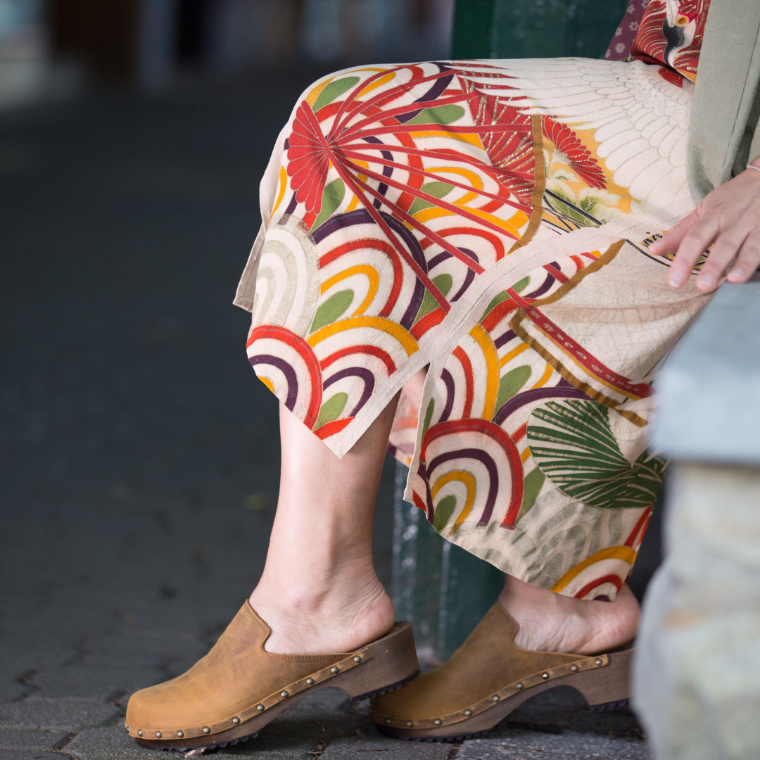 Gitte Crazy Horse Leather Clogs | Brown Handmade Clog Mules