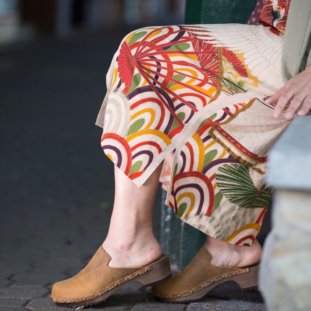 Gitte Brown Clogs | Crazy Horse Leather