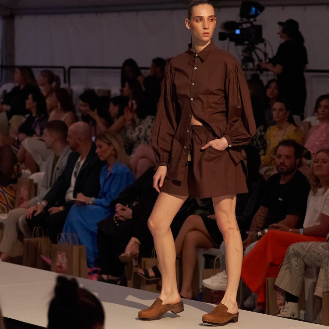 Gitte Crazy Horse Leather Clogs | Brown Handmade Clog Mules
