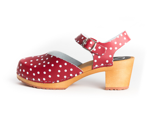 Clogs-Amelia-Polka-Dot-Leather-Sandals