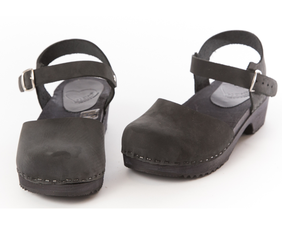 Ulla Clog Mary Janes | Black Nubuck (LAST EU37-41-43)