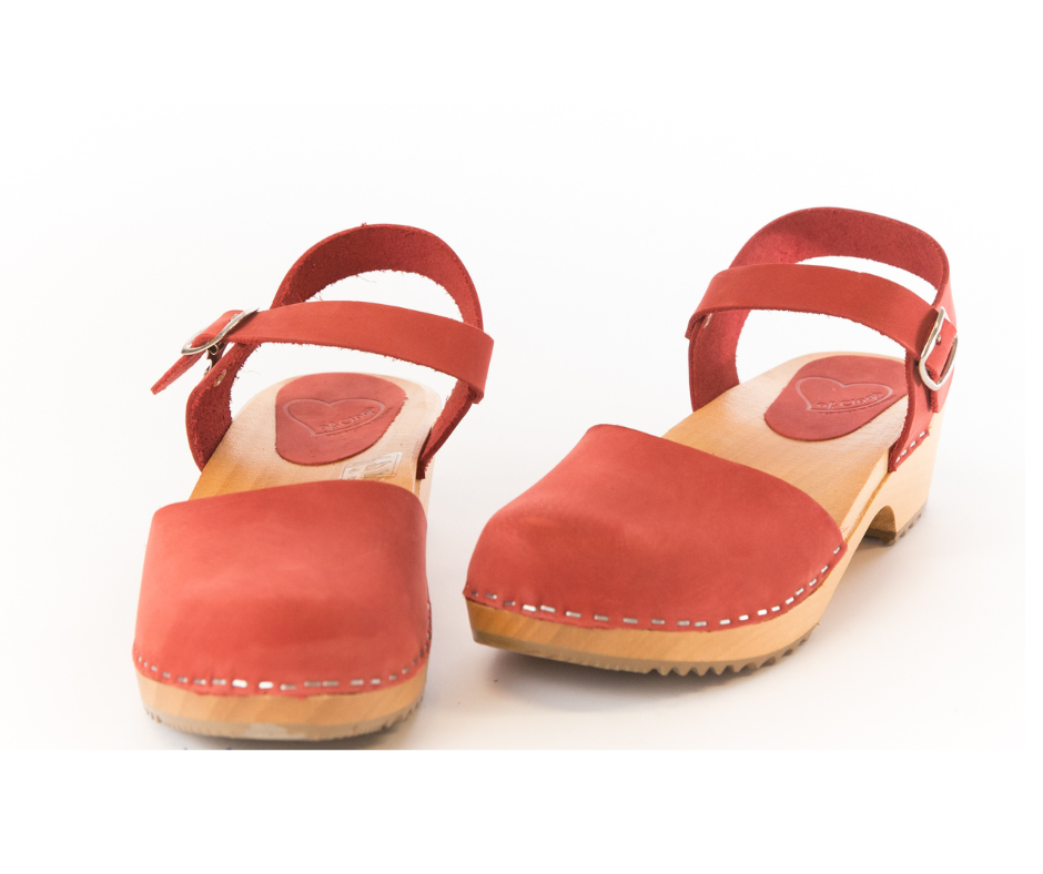 Rosee flower wood clog sandals on sale