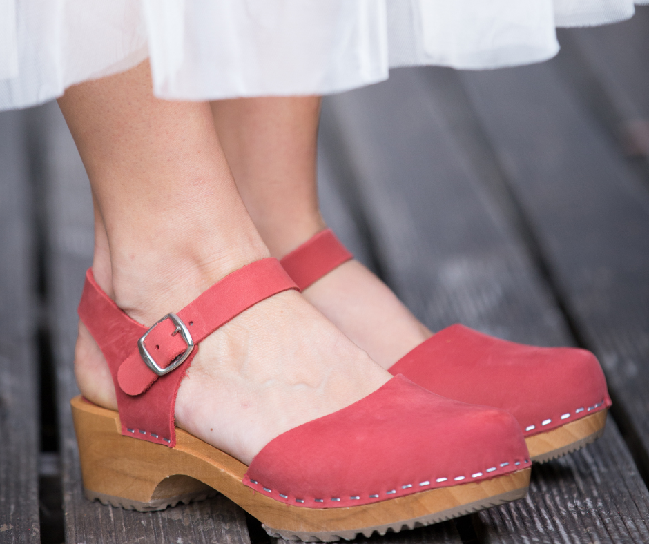 Ulla Clog Mary Janes Pink Sapphire
